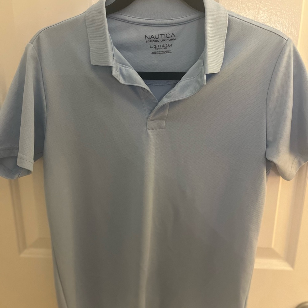 Nautica Boy's Sky Blue Polo Shirt